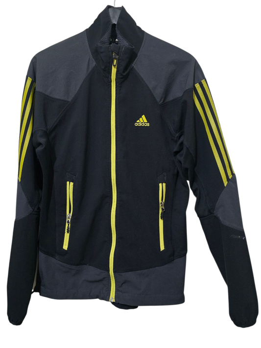 Adidas – Funktionsjacke mit gelben Details | M