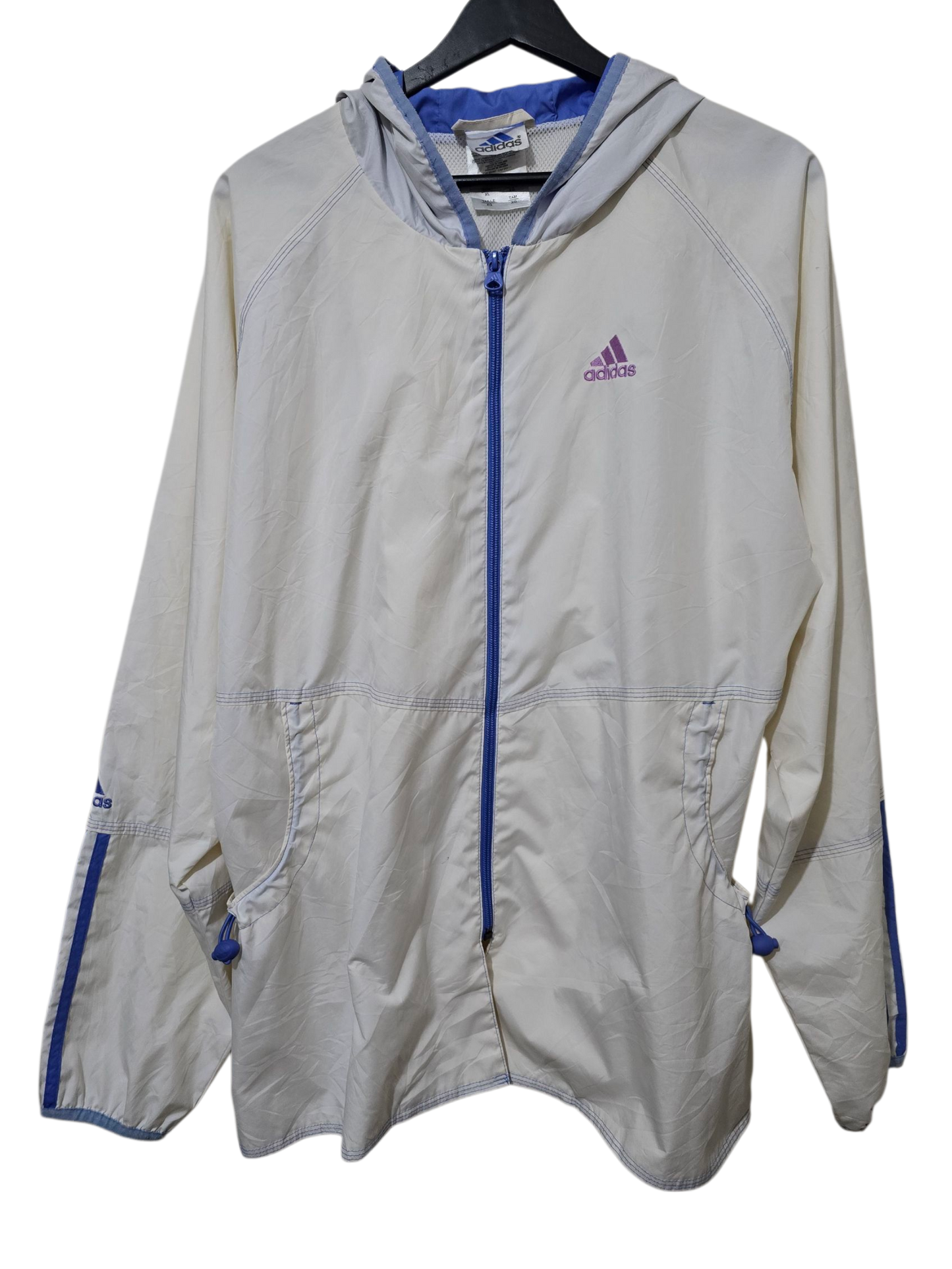 Vintage Adidas – Windjacke mit Logo-Details | XL