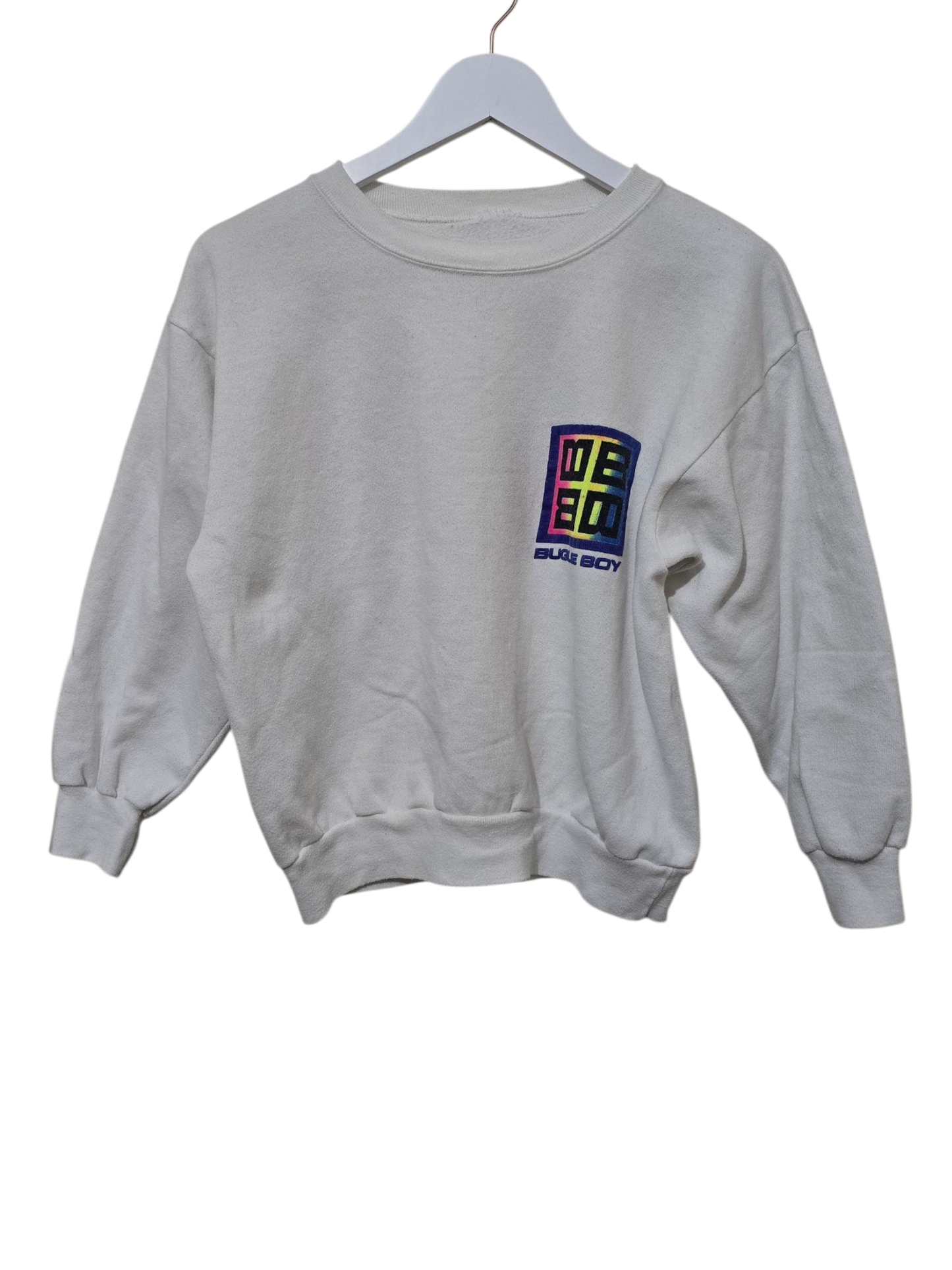 80s/90s Vintage Bugle Boy Sweatshirt | M Oversized Cropped Fit