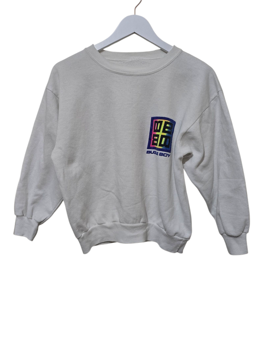 80s/90s Vintage Bugle Boy Sweatshirt | M Oversized Cropped Fit