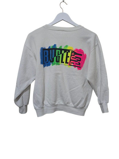80s/90s Vintage Bugle Boy Sweatshirt | M Oversized Cropped Fit