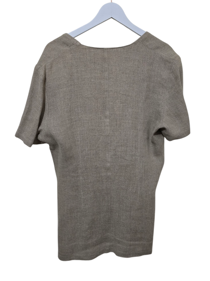 80s/90s Vintage Leinen Blusenjacke | M-L