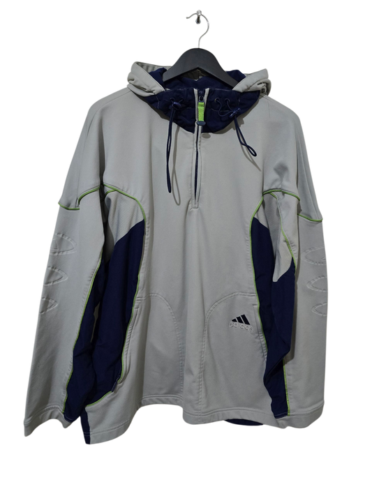 Adidas Half-Zip Hoodie | L