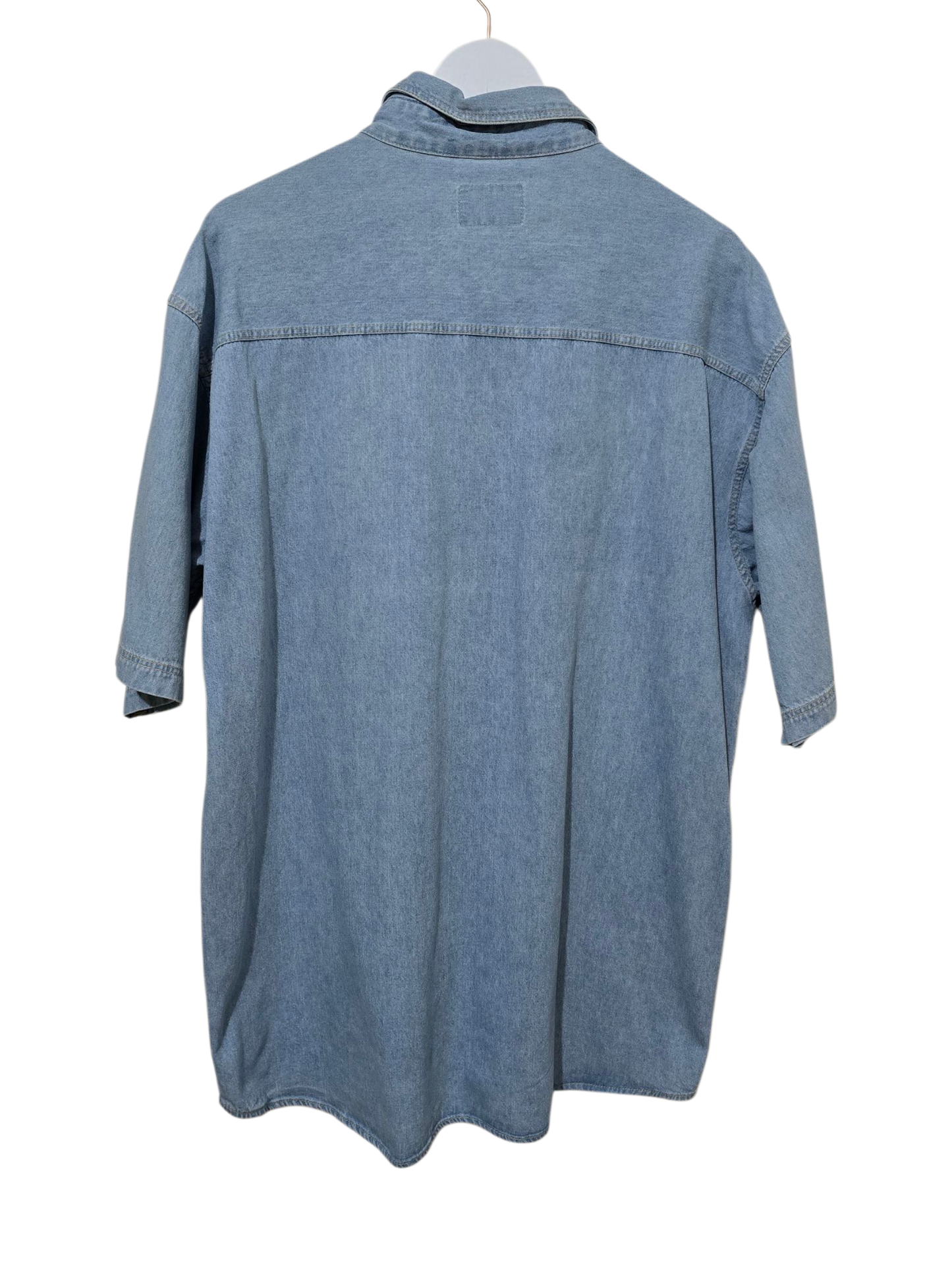 90er Mustang Jeans Denim Kurzarmhemd | L Oversized