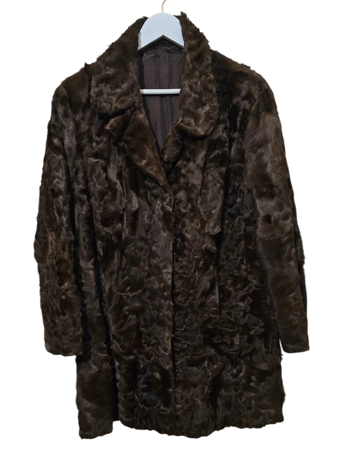 80s  Pelzmantel – Klassischer Fit | M