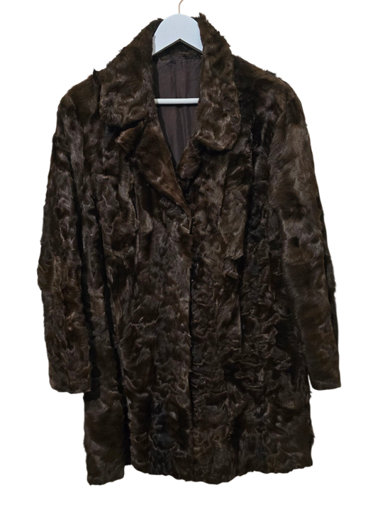 80s  Pelzmantel – Klassischer Fit | M