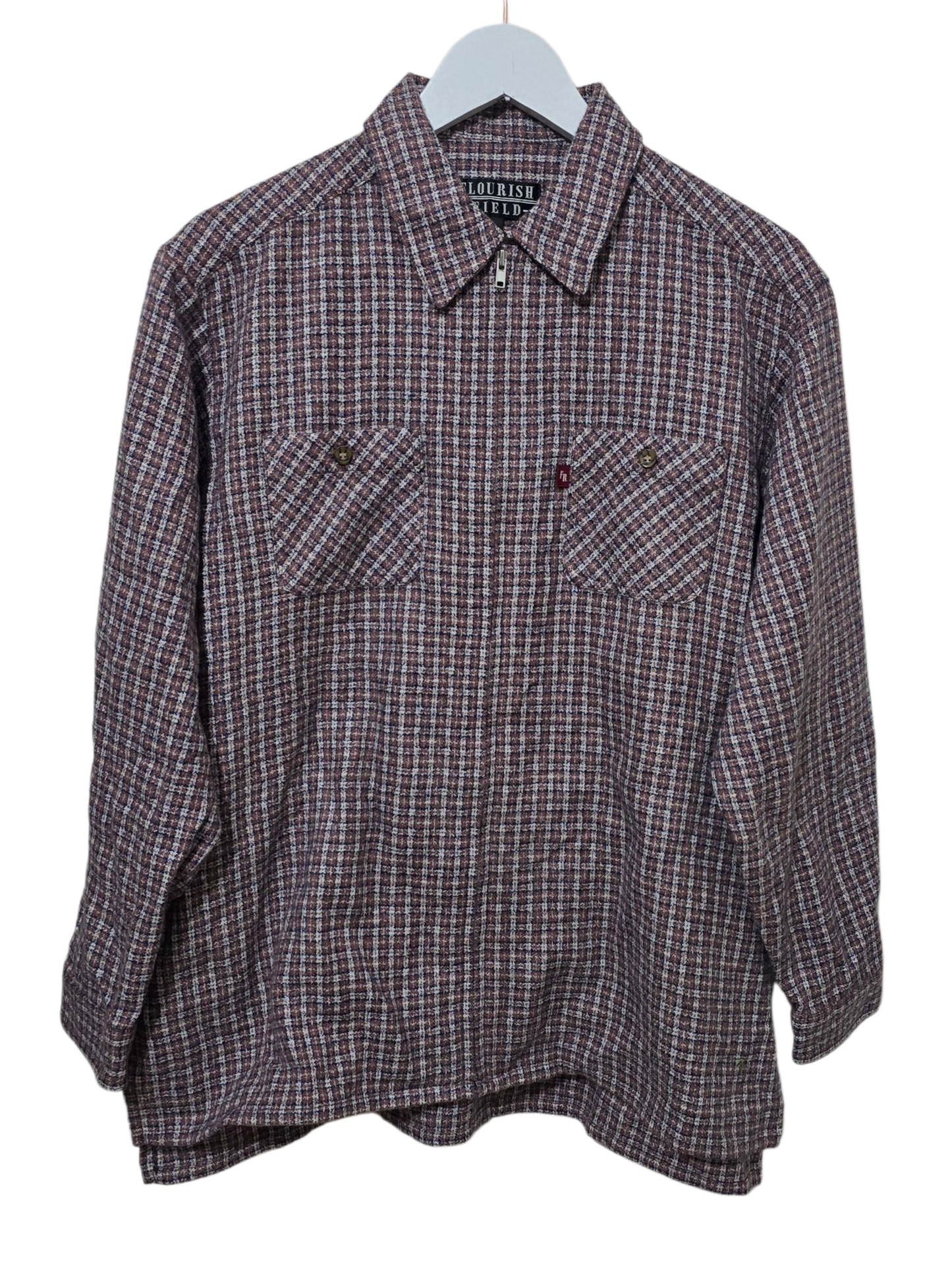 90er Flourish Field Flanellhemd | L