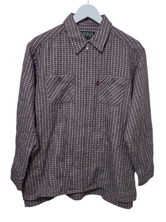90er Flourish Field Flanellhemd | L