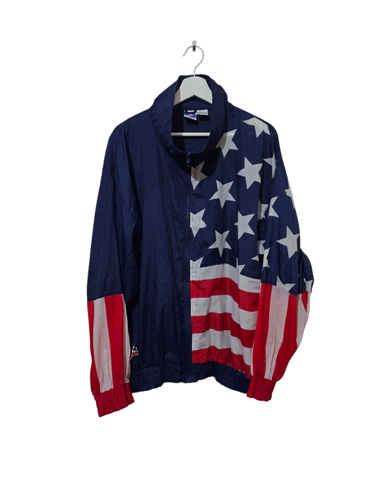 Pro Spirit Windbreaker Stars &amp; Stripes | L | Oversized