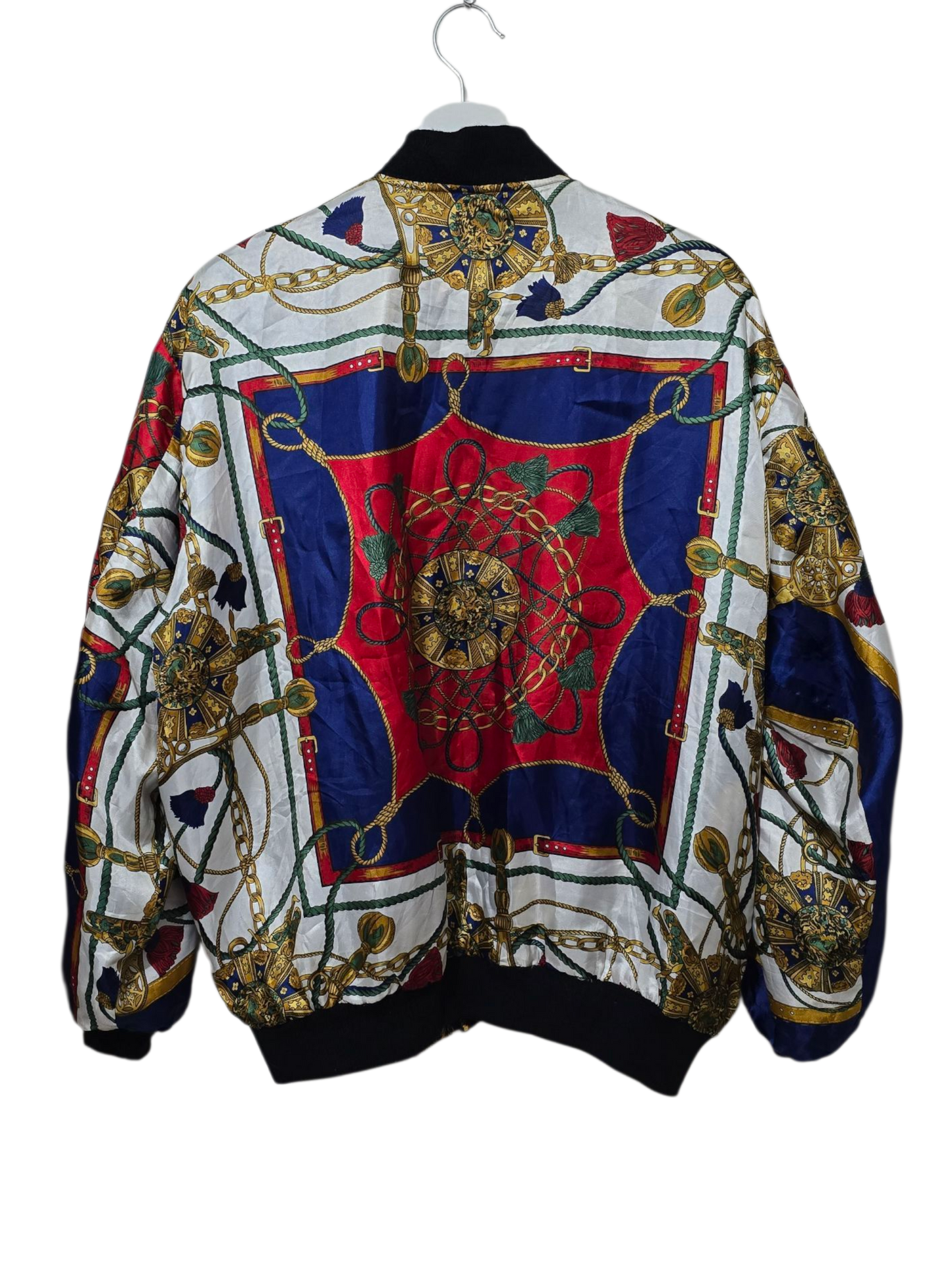 80s/90s Doppelseitige Jacke Astrologie & Planeten Print | L-XL