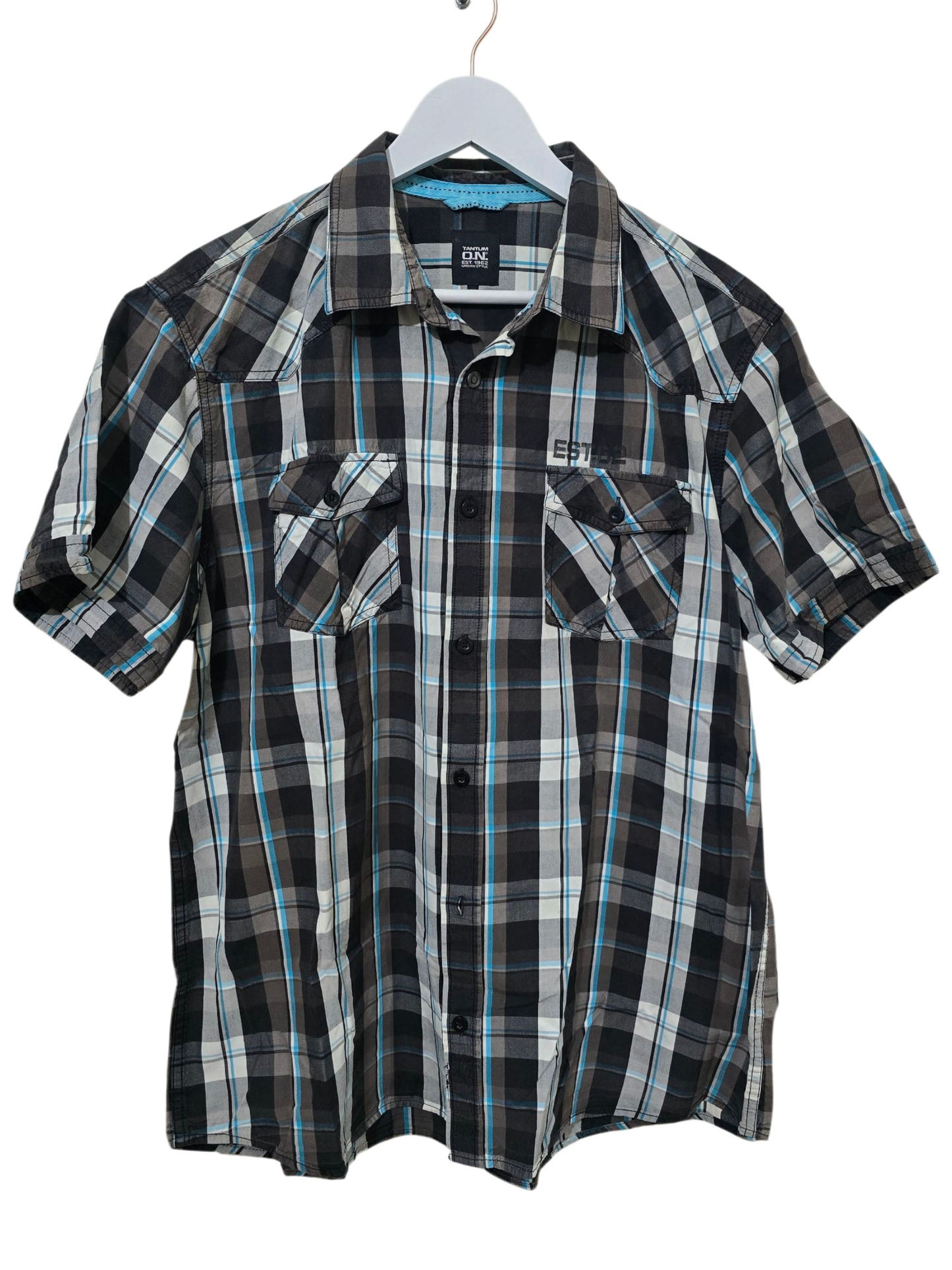 Tantum O.N. – Kariertes Kurzarmhemd | Boxy Fit | XXL