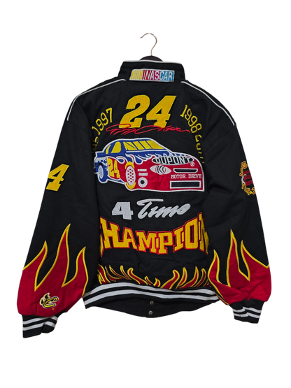 JH Design DuPont Racing Jacket – Jeff Gordon #24 “4-Time Champion” (Black Edition) | L