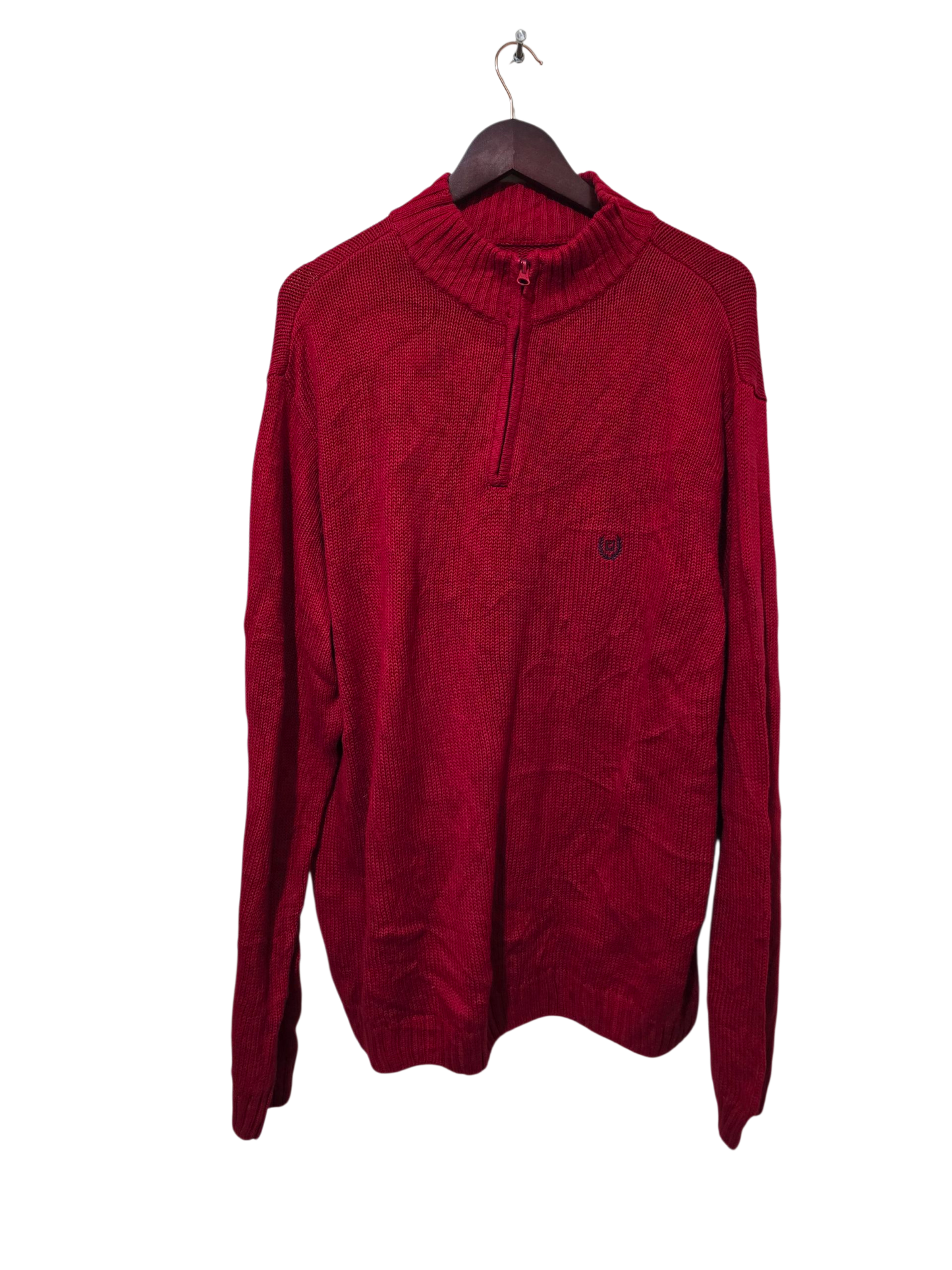 Chaps Half-Zip Strickpullover | XL