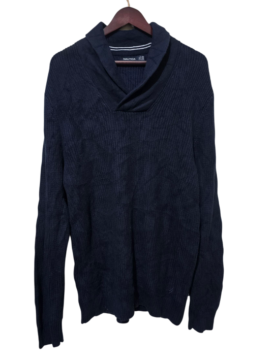 Nautica Strickpullover mit Schalkragen | XXL