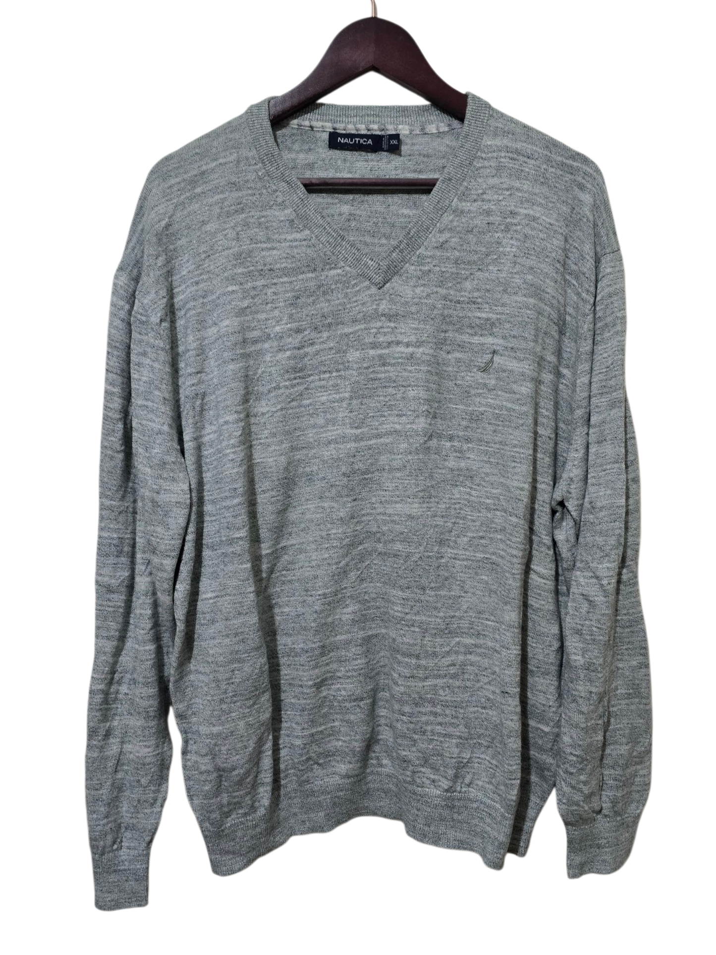 Nautica Strickpullover mit V-Ausschnitt | XXL