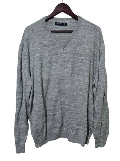 Nautica Strickpullover mit V-Ausschnitt | XXL