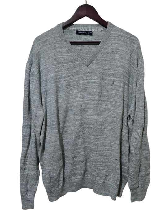 Nautica Strickpullover mit V-Ausschnitt | XXL