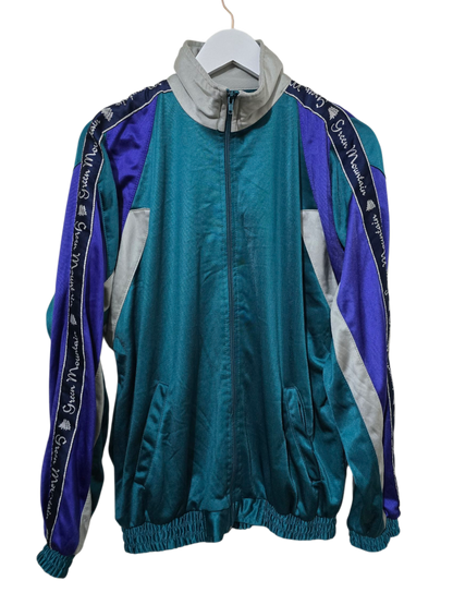 80s Vintage Green Mountain Trackjacke | M Boxy Oversized