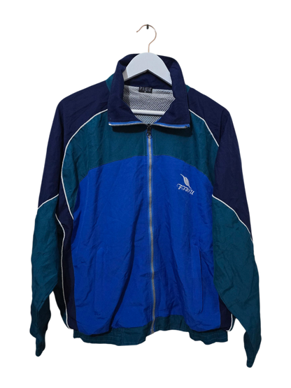 80s Vintage FIHU Trackjacke | M Boxy Oversized