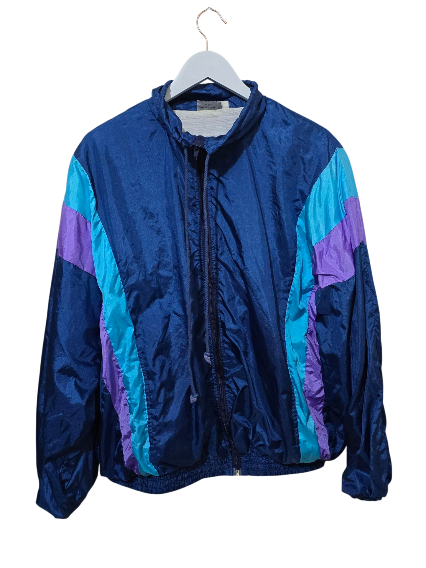 90s Vintage 3 Suisses Trackjacke | L–XL Oversized