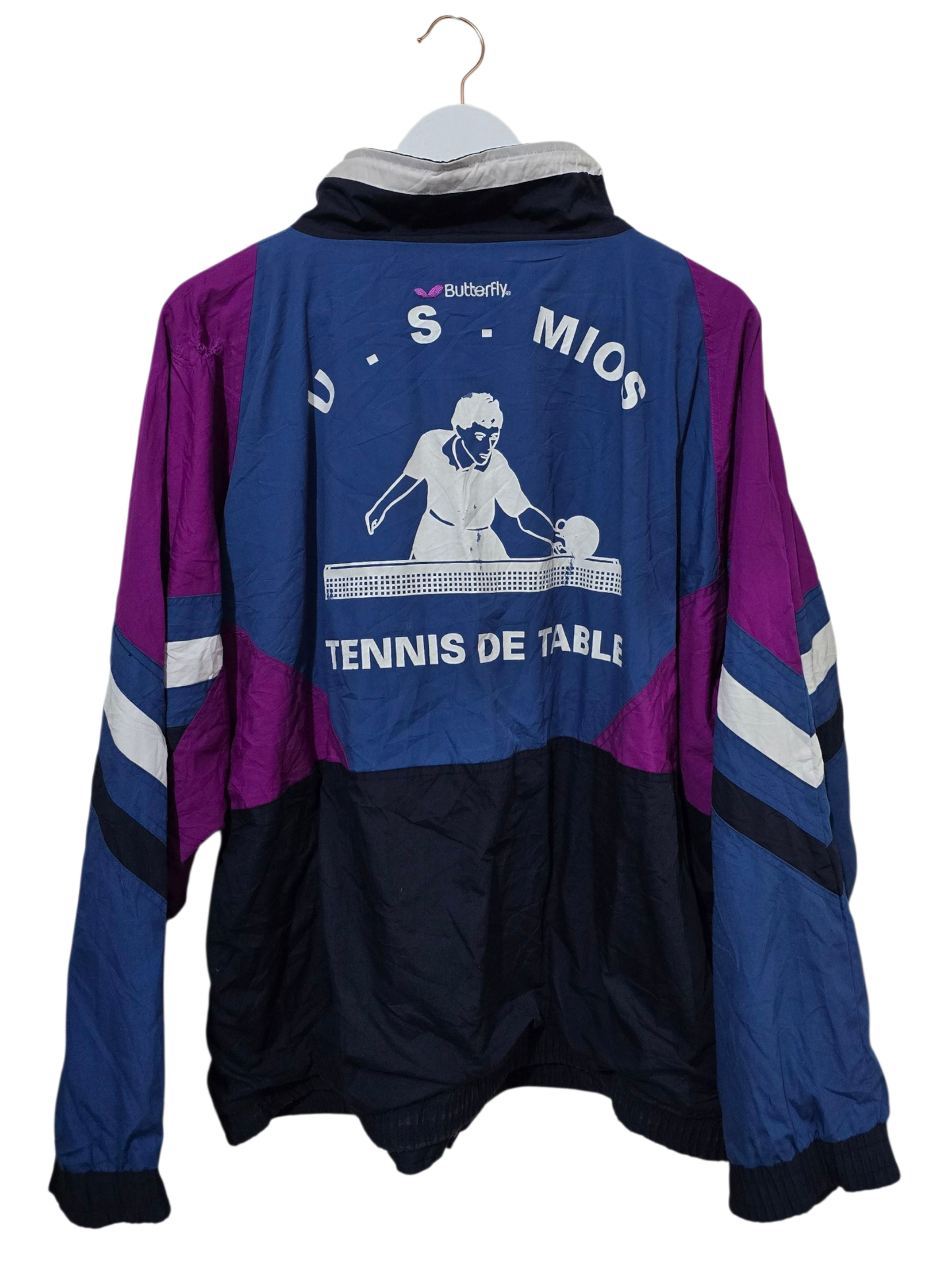 90s Vintage Butterfly Trainingsjacke | L