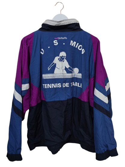 90s Vintage Butterfly Trainingsjacke | L