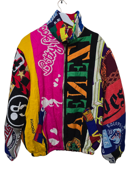 Vintage Patchwork Fußballjacke | XL