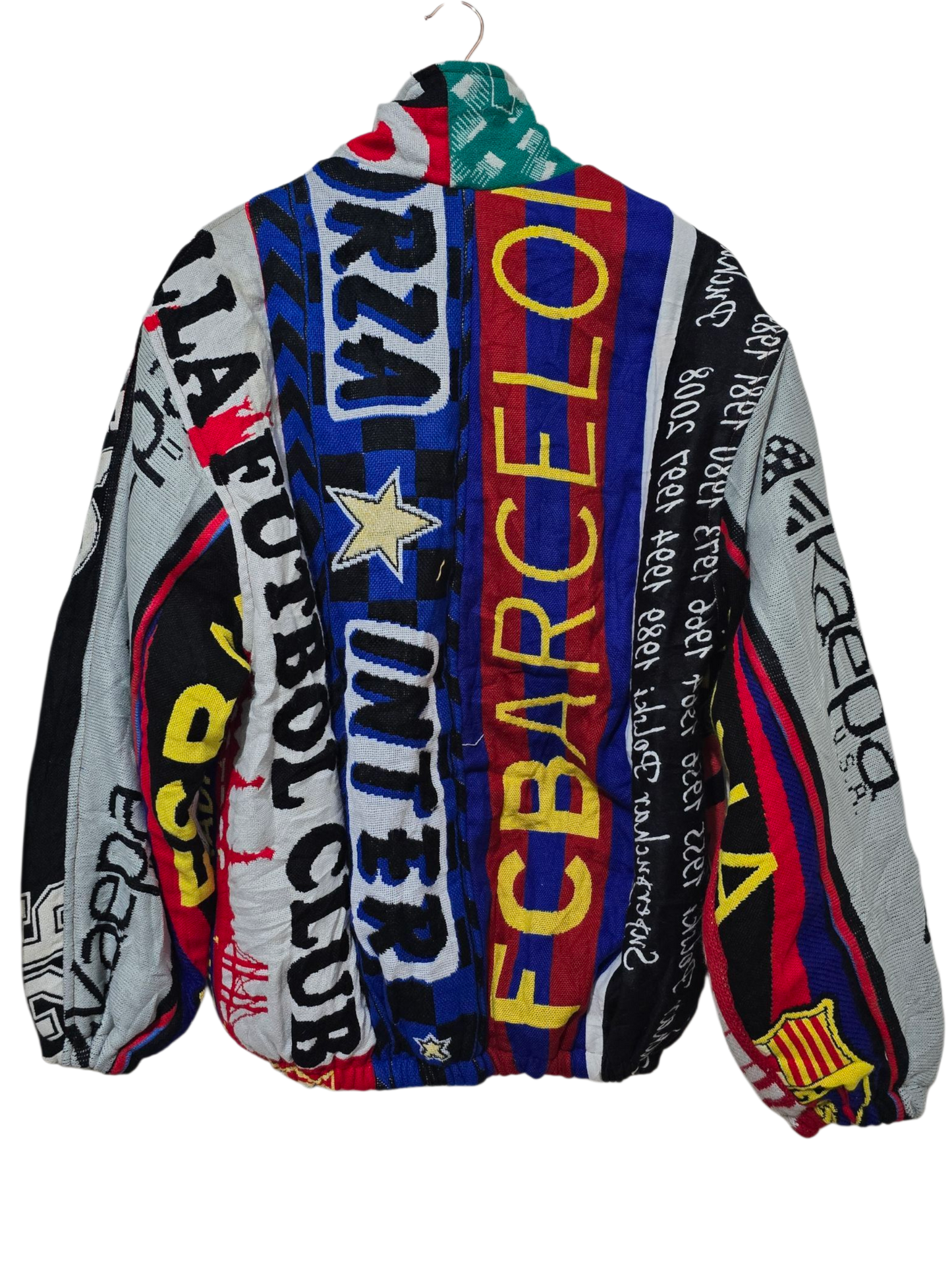 Vintage Patchwork Fußball-Jacke | XL