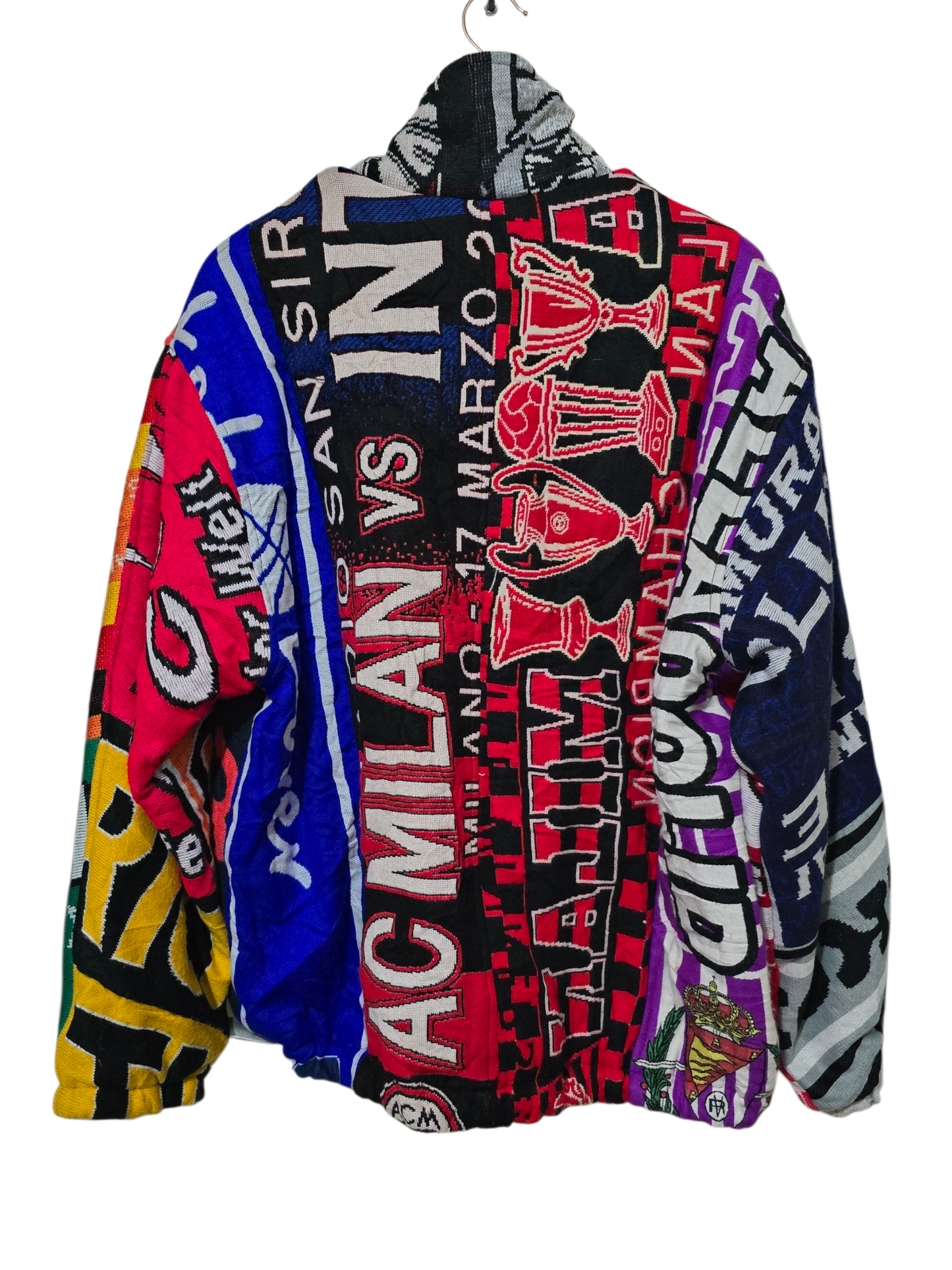 Vintage Patchwork Fußballjacke | XL